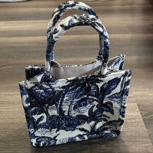 H&M Blue and White Mini Bag